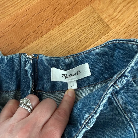 Madewell Flared Denim Midi Skirt: Airy Denim Edition Size 25 - Picture 4 of 9